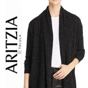 Aritzia Black Angora Wool Sweater Cardigan